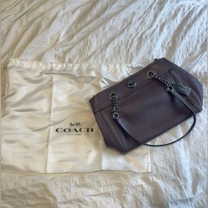 NWT Coach dark purple shoulder bag